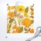 Retro Floral Yellow Orange Green 1970S Flowers Botanical Custom Printed Fabric by Spoonflower Various Fabrics by the Yard or Fat Quarter